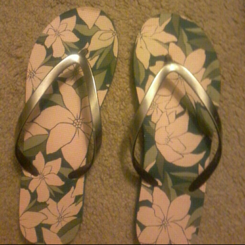 Floral Flip Flops
